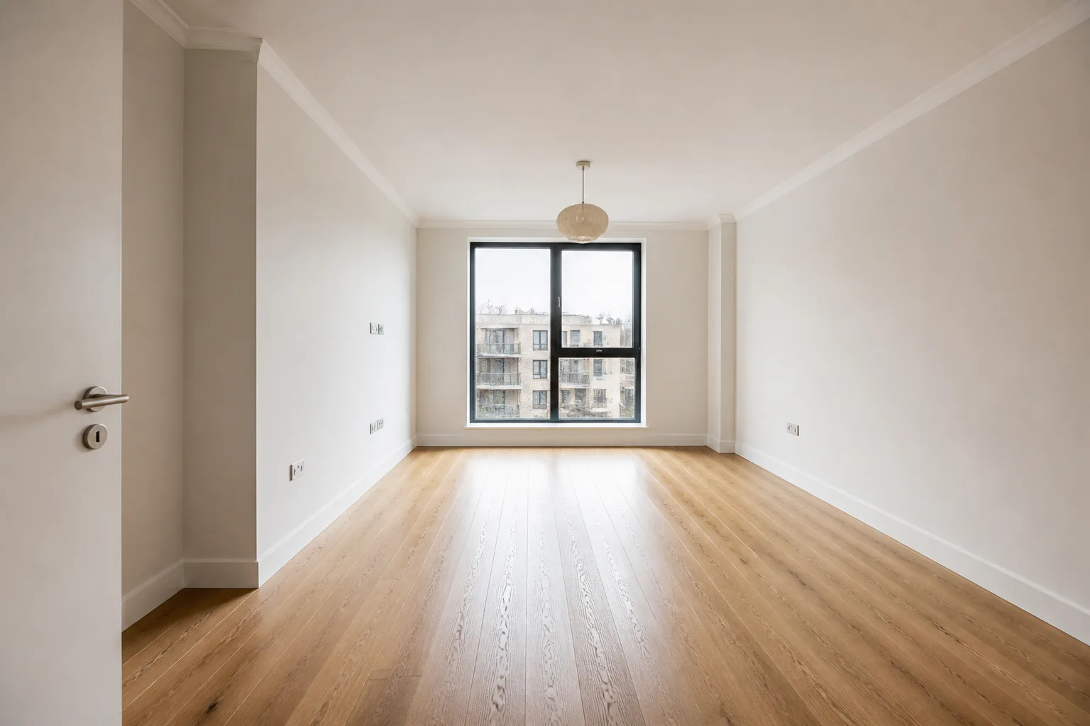 Synthetic empty living room