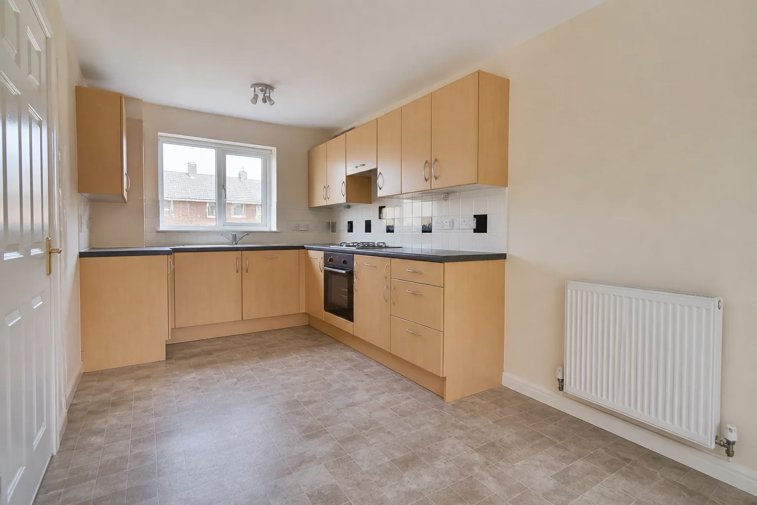 Fitted kitchen before virtual staging